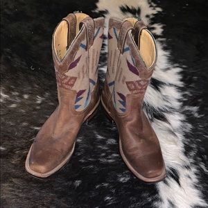 Boulet Cowboy boots with Pendleton Wool